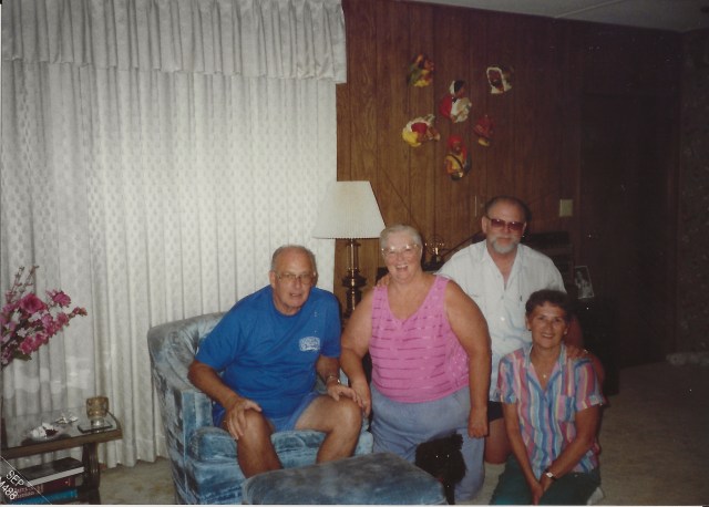 Dad, Aunt Ruth, Uncle Dick and Aunt Shirley 1988
