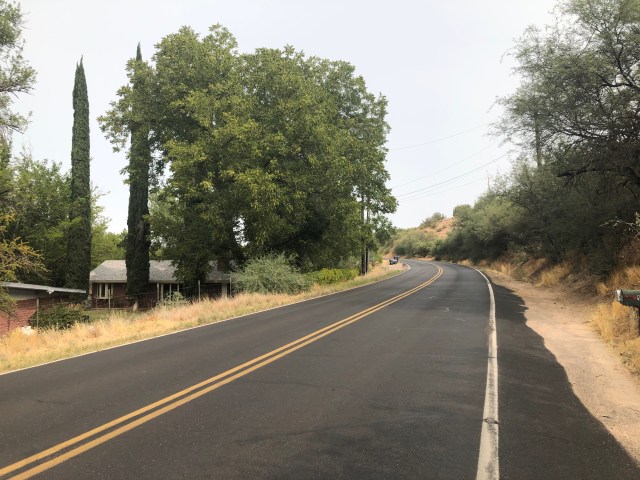 Riding into Page Springs