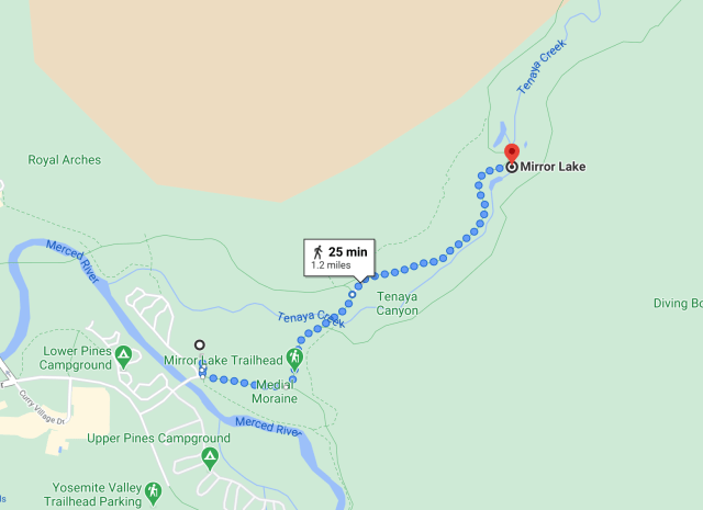 Equestrian Center to Mirror Lake