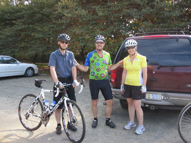 Richard, Jerry, and Dee on New River Trail